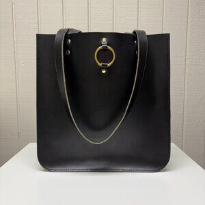 Lunasa Hestia Tote in Black Leather